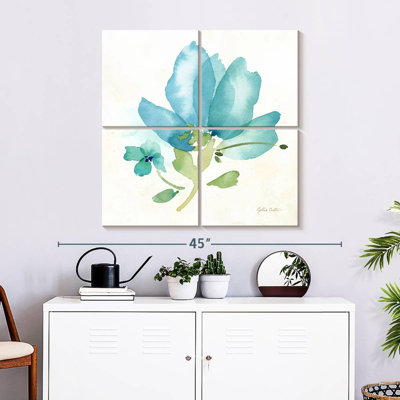 Champ de coquelicots Harnek bleu simple II
