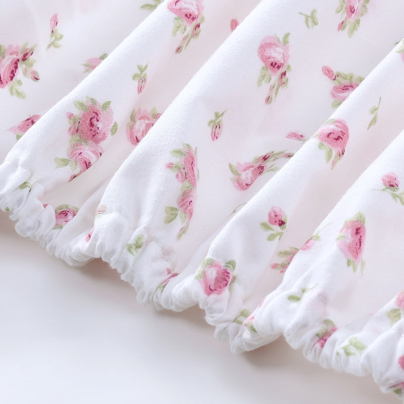 Ensemble de draps en microfibre 4 pièces Modern, Ensemble de draps pour lit double avec 2 taies d'o, Ivory Floral