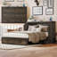 Grand lit escamotable style ferme avec station de charge, lit plateforme pliable avec grand tiroir de rangement pour chambre d'amis, petite chambre-72655660