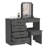 Kaia Makeup Dressing Table with Mirror and 4 Drawers, Stool Included-1419872707