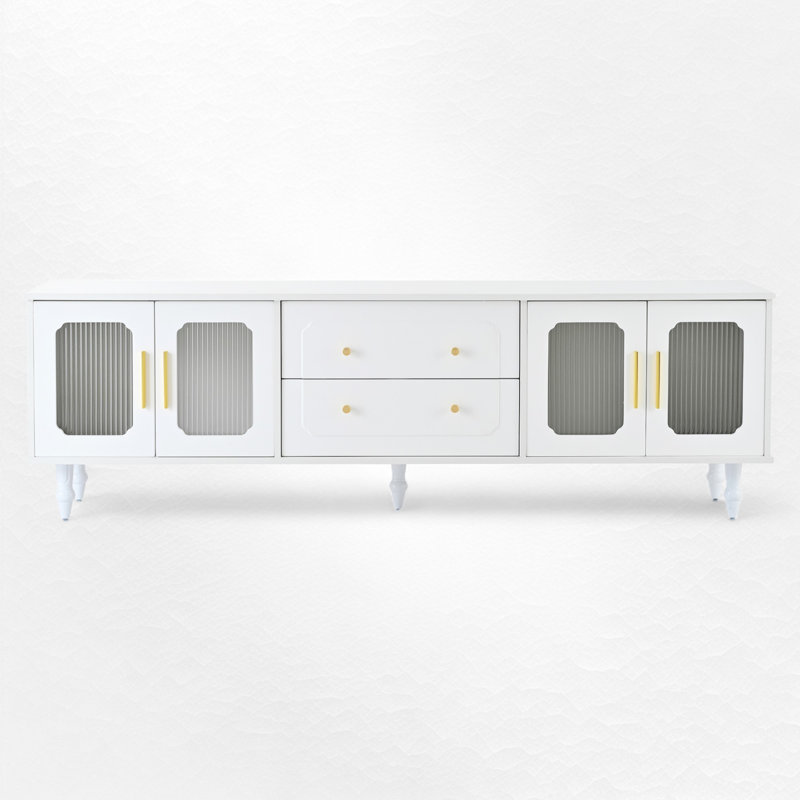 Whalan TV Stand for TVs up to 78", White