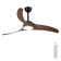 52in. 3-blades Woodgrain Finish Dimmable Changeable 3000k/4000k/5000k Led Ceiling Fan With Remote Control