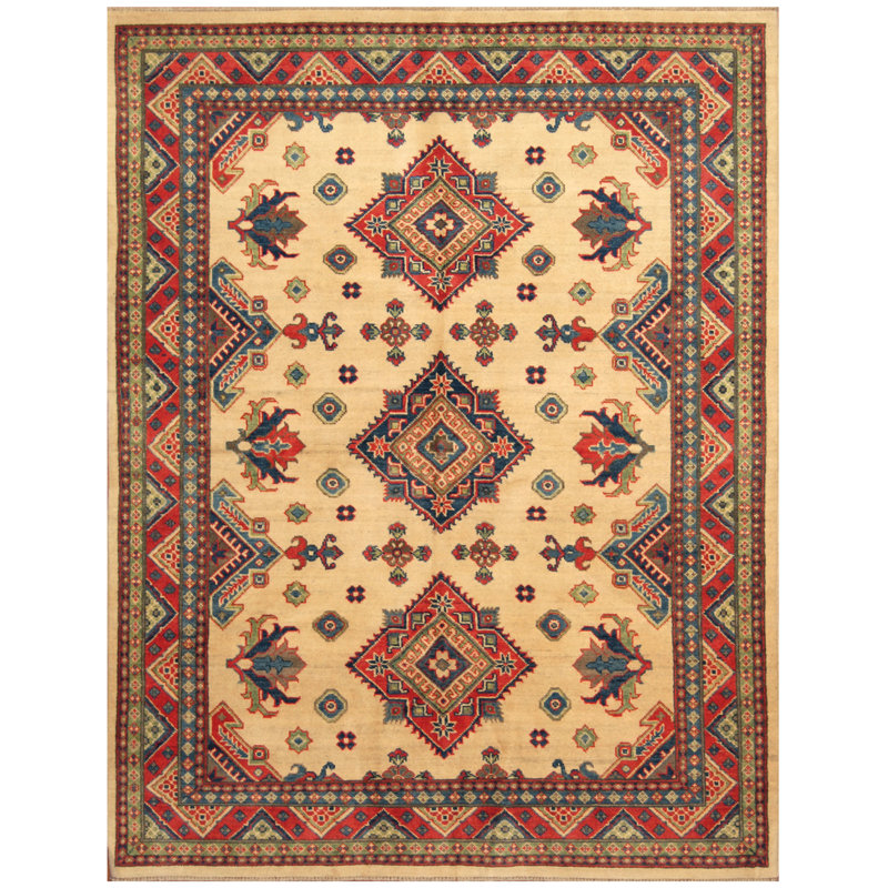 Tapis de la zone en laine noué la 5 pi 1 po x 6 pi 7 po one-of-kind-main Jevon
