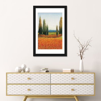 « cypress trees ii », reproduction de photo sur toile tendue