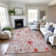 Premium Machine Washable Sykora AMF1500 Floral Rug