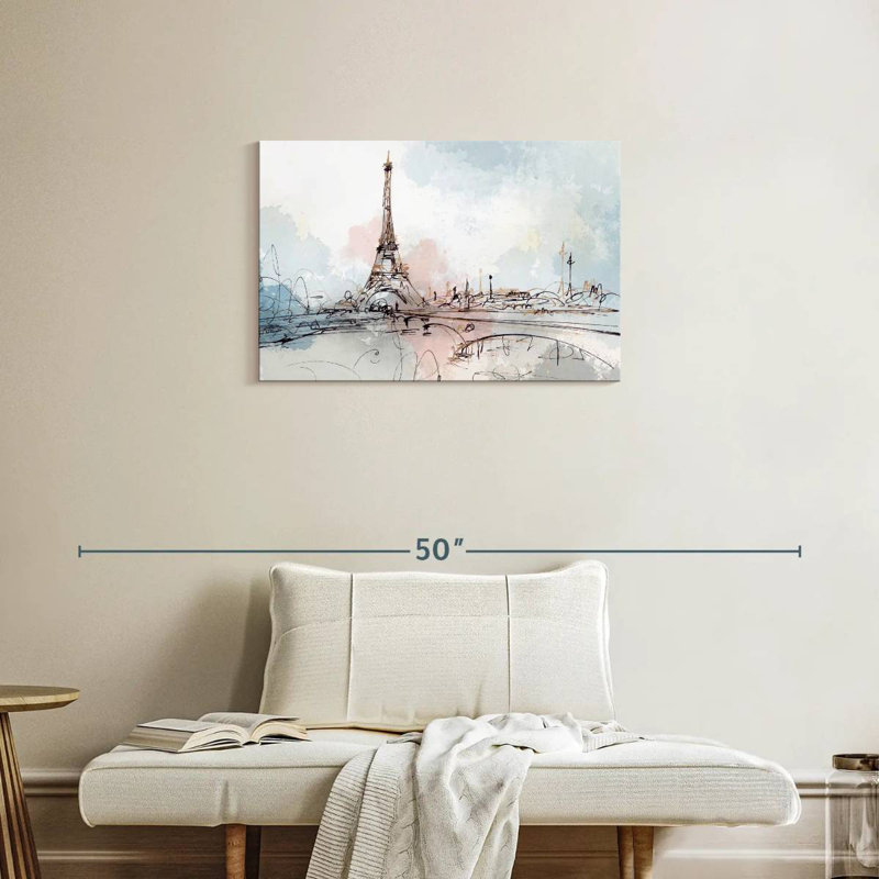 Nicci rougissant Paris, H 20 po x l 30 po