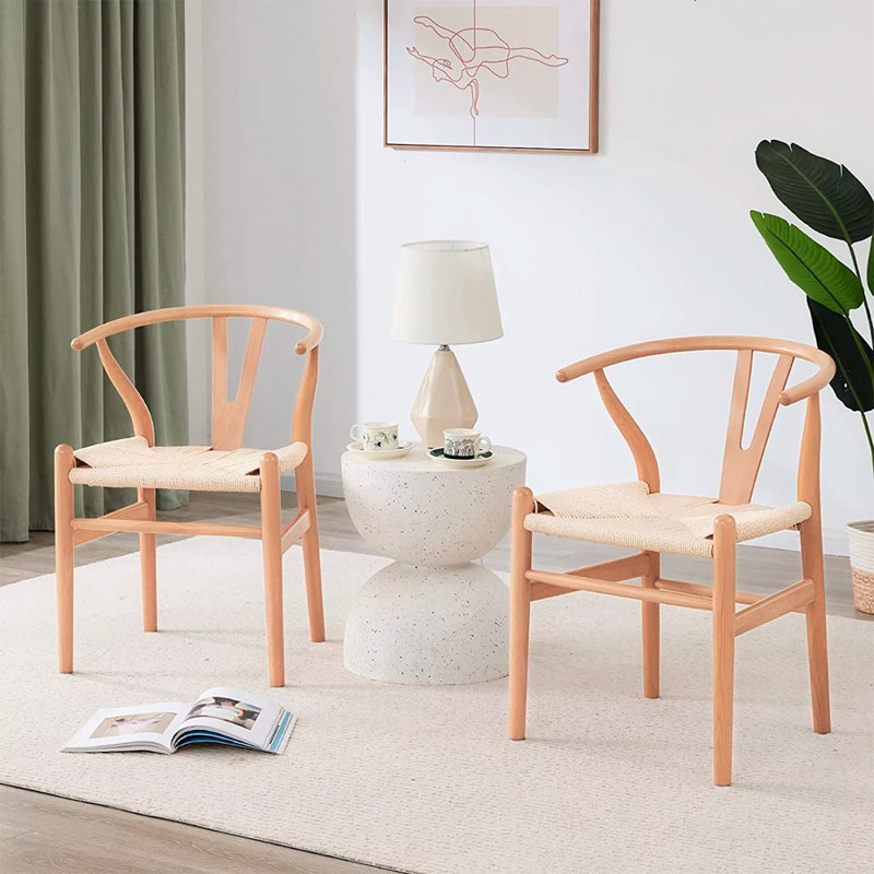 Ensemble de chaises Rustica 2, Naturel, 2