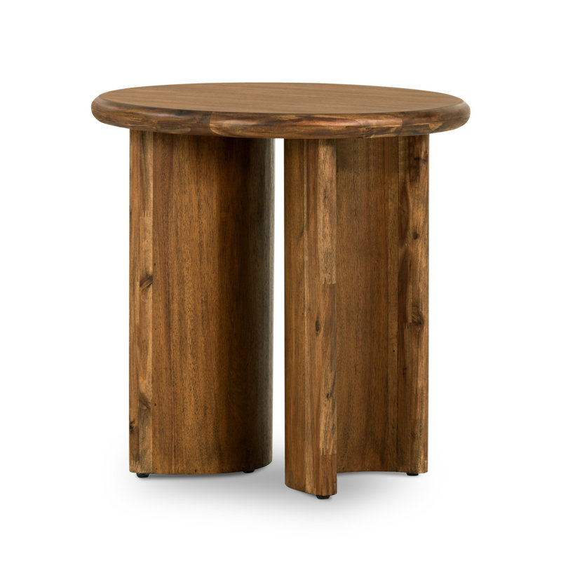 Paden End Table - Sandy Acacia, Seasoned Brown Acacia