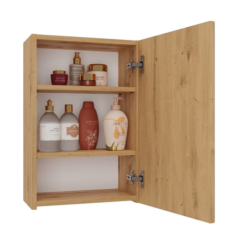 Shamaine Laminate Bathroom Cabinet, Brown