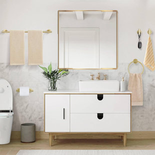 5 Pieces Round Towel Bar Set Bathroom Hardware Accessories Set Upgraded Toilet Paper Holder Towel Racks Set For Bathroom Stainless Steel Wall Mounted 23.6 In