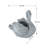 16.5x9x15.5" Mgo Swan Planter