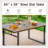 Alyah Rectangular 6 - Person 64" Long Dining Set with Cushions