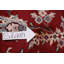 Tapis indien à motif floral All-Over Agra fabriqué à la main 12 x 18