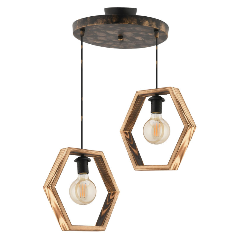 Lustre, Naturel, Rétro, Deux lumières