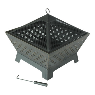 Triangle Steel Wood Burning Smokeless Fire Pit