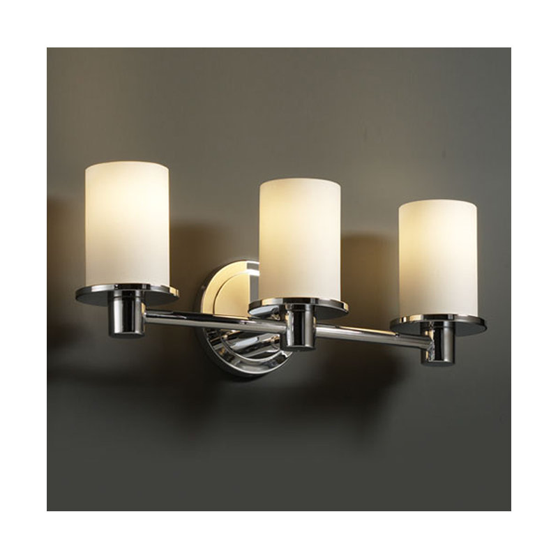 Éclairage pour meuble-lavabo 3 lumières Casson, Chrome poli, Tissage