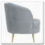 Chaise en velours Channel