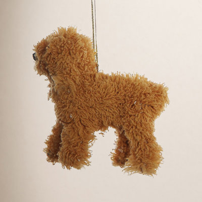 Furry Poodle Ornament
