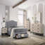 Meuble de chambre à coucher moderne de conception moderne 1 pièce 4 tiroirs crème avec plateau en faux marbre