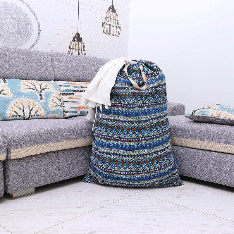 Sac de lavage en tissu, Bleu