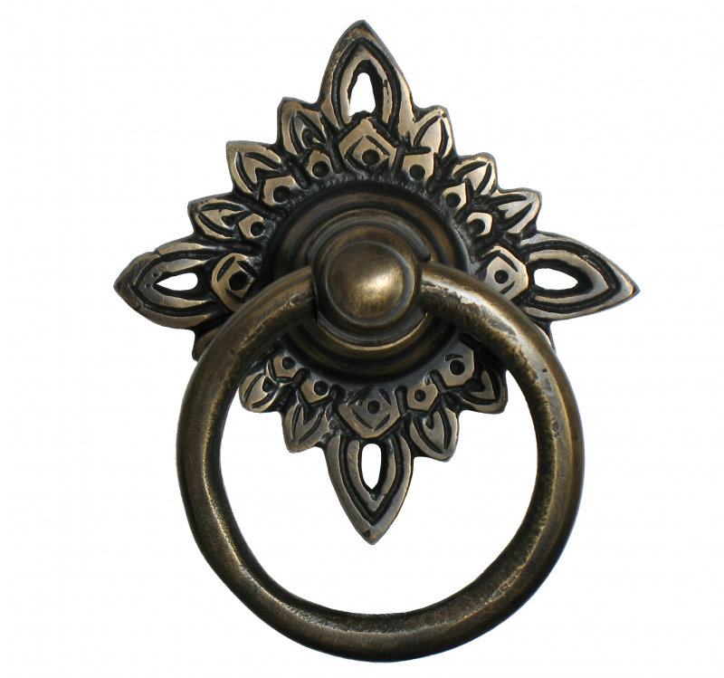Filigree Star Backplate Ring Pull