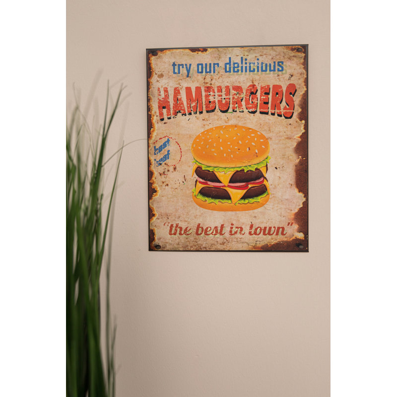 Hamburgers 1 Piece Wall Art