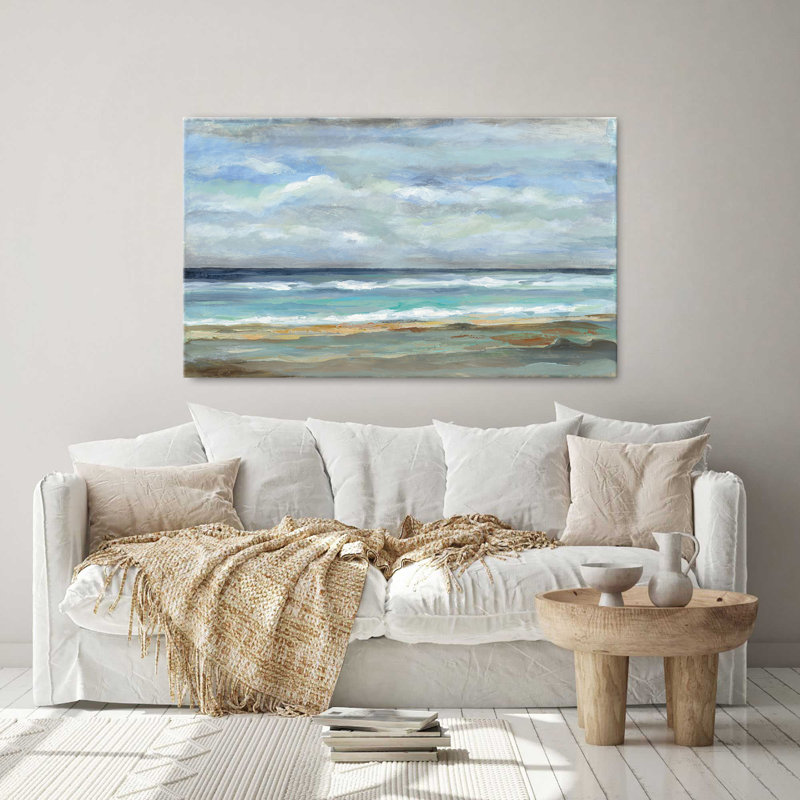 "Seashore" par Silvia Vassileva, reproduction sur toile, H 18 po x l 30 po