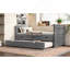 Lit plateforme simple avec tiroirs et lit gigogne, lit de jour en bois massif, sans sommier-121060647