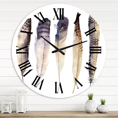 Horloge murale bohème et éclectique Boho