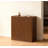 31.5-Inch Modern Wavy Sideboard, Curved Contour Design Storage Cabinet, 2-Door Cabinet With Storage Function, Suitable For Kitchen/Bedroom/Living Room, Walnut, 31.5"L X 15.7"W X 34.3"H-788888912