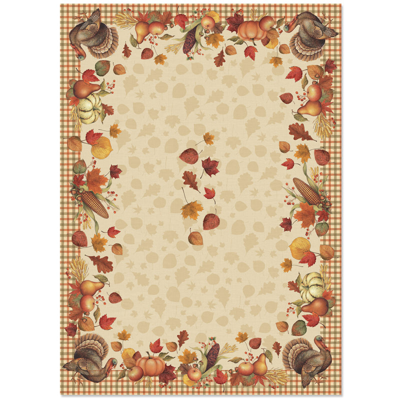 Bountiful Harvest Tablecloth, 84" L x 70" W