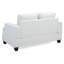 Causeuse charmante et transitionnelle blanche