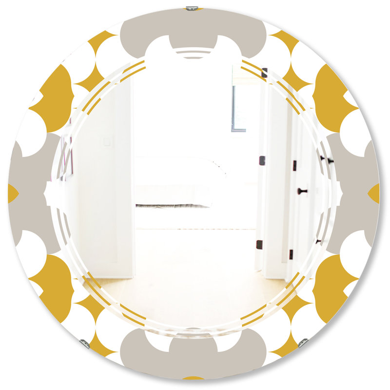 Miroir mural Quatrefoil, H 31,5 po x l po