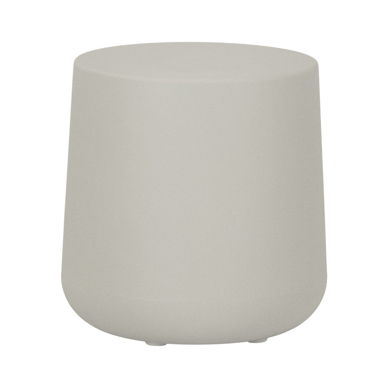 Dalya Round Outdoor Side Table , 15.75'' in. W 15.75'' in. D, Greige