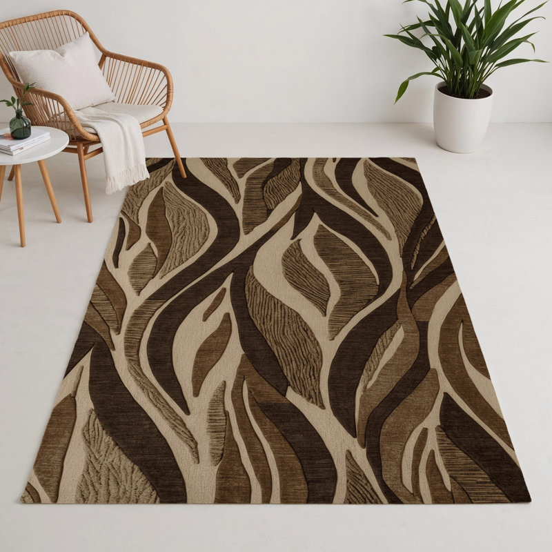 Tapis d'intérieur et d'extérieur brun Nature, Rectangulaire 3 pi x 5 pi