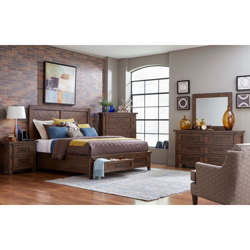 Pieceworks Solid Wood Piece Bedroom Set