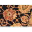Tapis orange / brun en laine noué à la main 8 pi 5 po x 10 pi 6 po Baccio