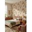 Papier peint amovible vintage avec motif floral rétro