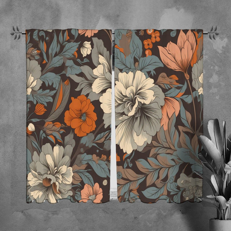 Paire de rideaux obscurcissant en polyester Michiyo, L 20 po x L 61 po