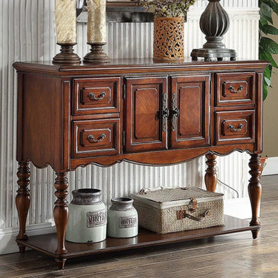 Retro Solid Wood Home Sideboard