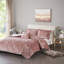 Ensembles de literie en velours de luxe, polyester rosé, chambre à coucher moderne