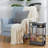 Narrow Side Table,3-Tier Slim End Table With Storage Shelf,Modern Sofa Table Thin Side Table For Narrow And Small Spaces, Skinny Bedside Table Small Nightstand With Magazine Rack Space Saving/Grey