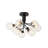 9-Light Textured Glass Tiered Semi-Flush Mount-858022876