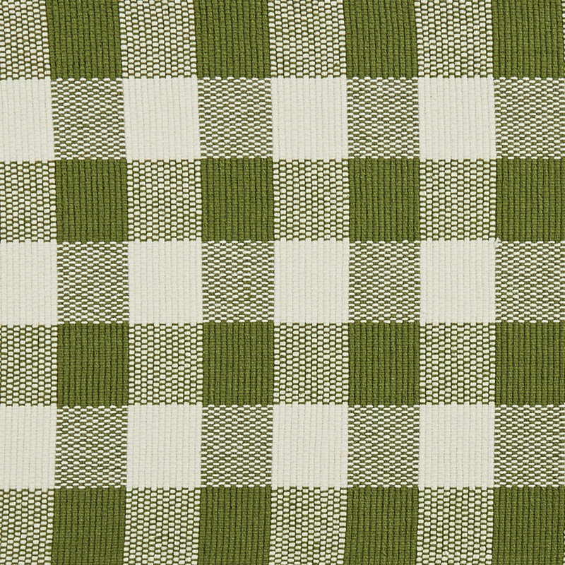Serles Rectangular Checkered Table Runner, 36" x 13", Green