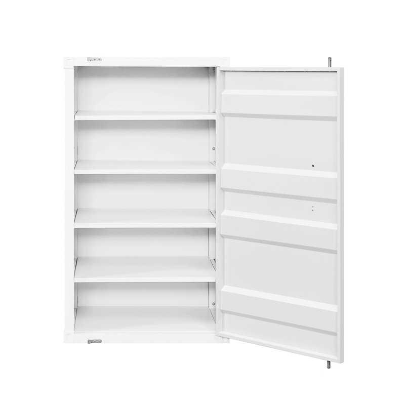 White 1-Door Chest with Container Lock
