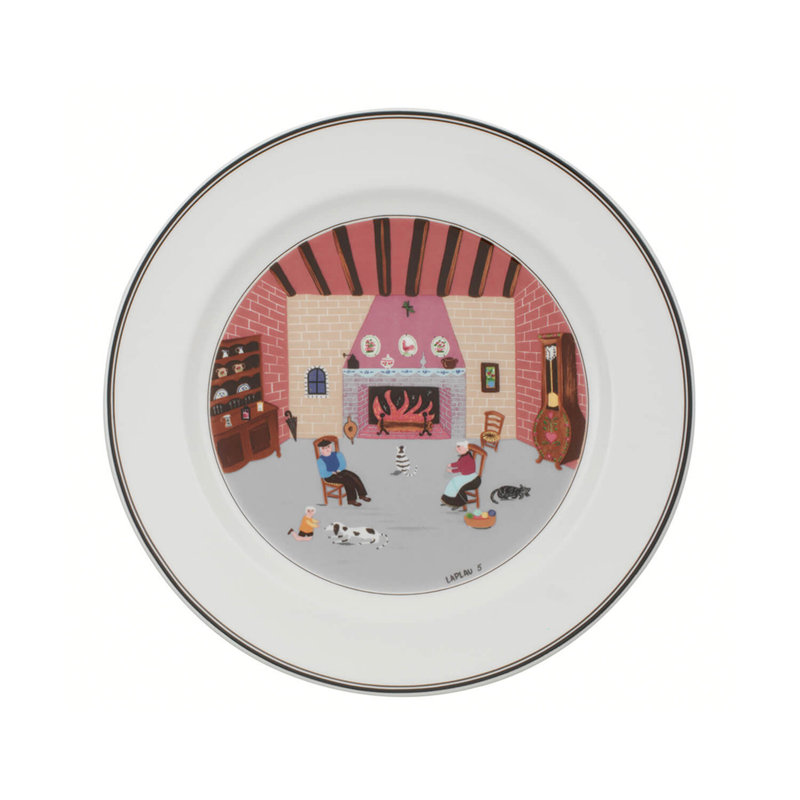 Assiette plate 10,5 po Villeroy & Boch Design Naif - By the Fireside