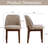 Faux Leather Dining Chairs, Modern Upholstered Chairs With Solid Wood Legs, Comfortable Mid-Back Seating For Kitchen Living Room, Easy Clean & Easy Assembly-116066608