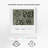 Digital Mechanical Tabletop Clock in White
