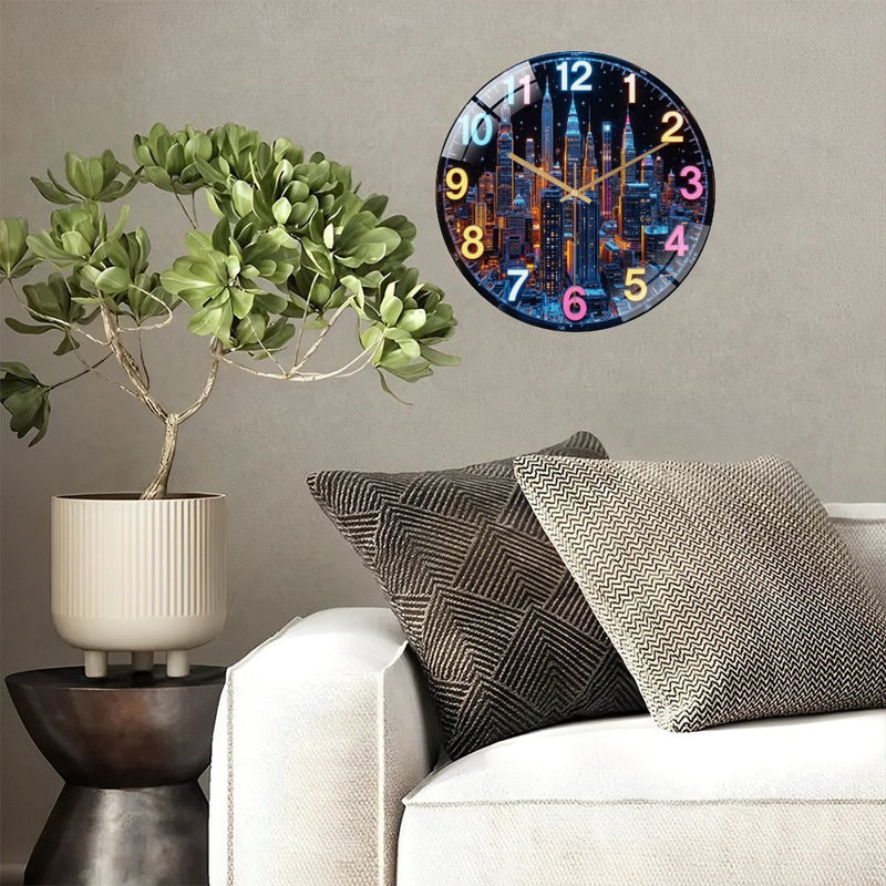 Horloge murale DEL 12 po