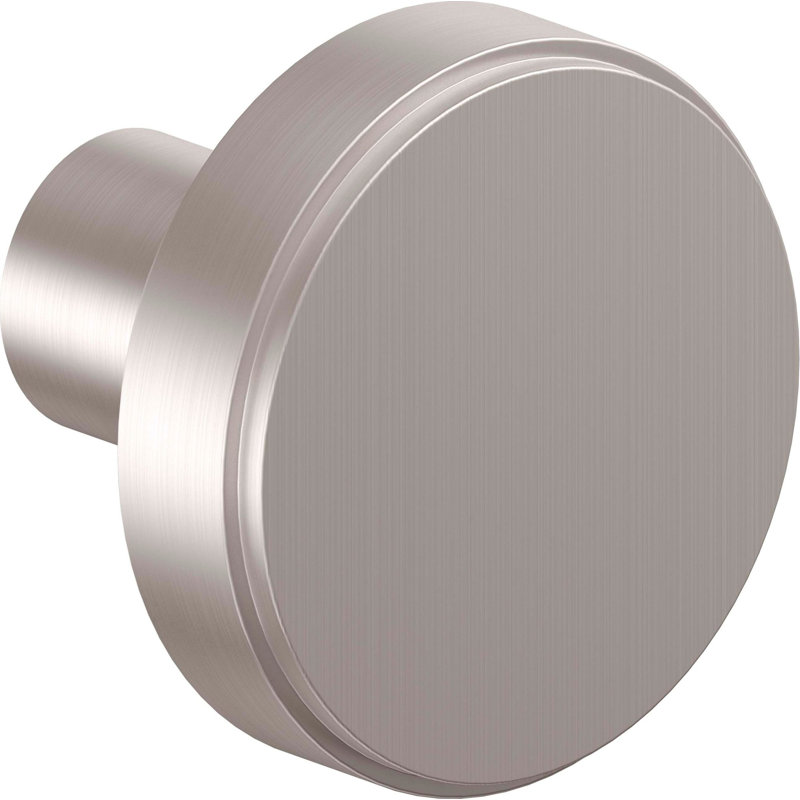 Poetto Round Knob, Satin Nickel